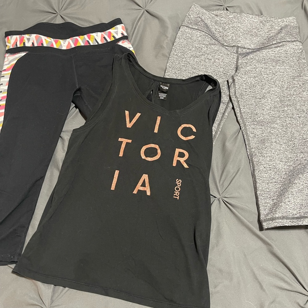 Victoria's Secret VSX Sport Gray Knit Fabric